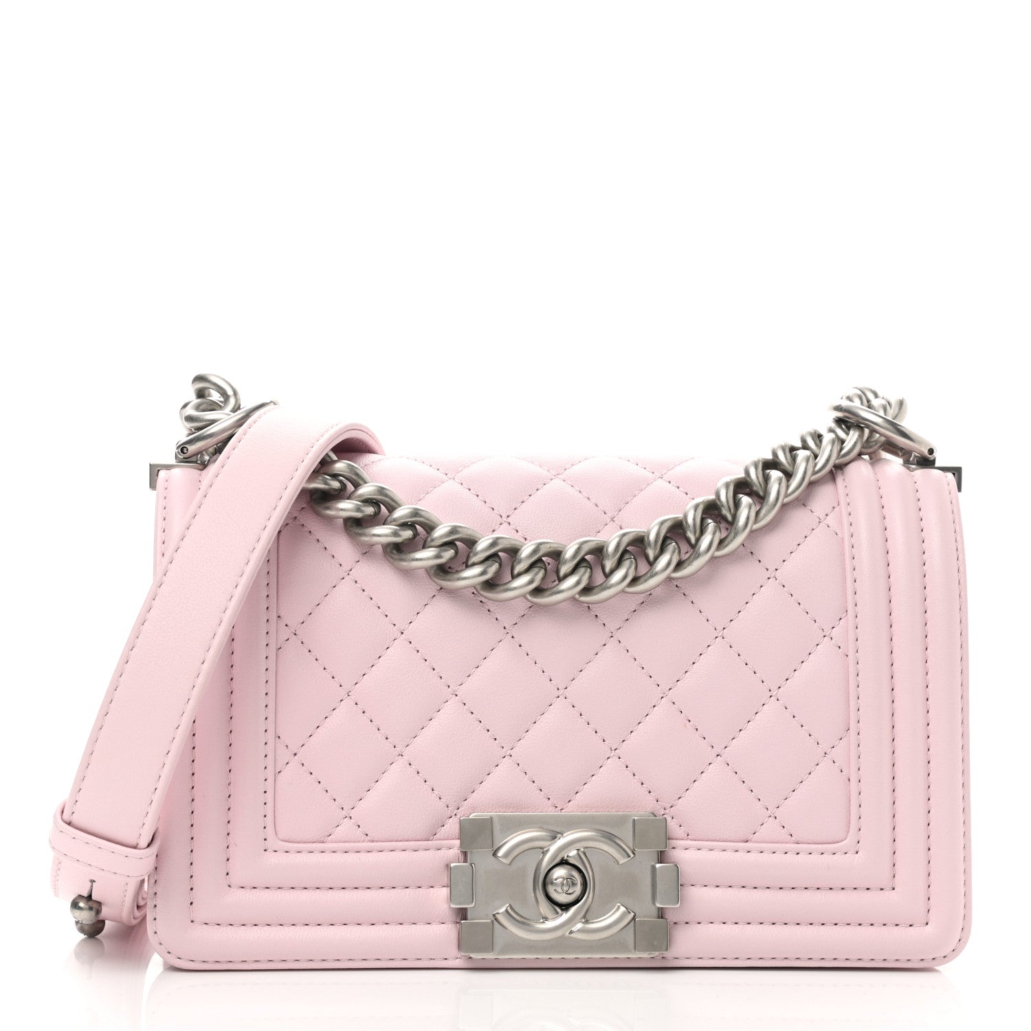 Chanel Calfskin Quilted Small Boy Flap Light Pink 1 of 10