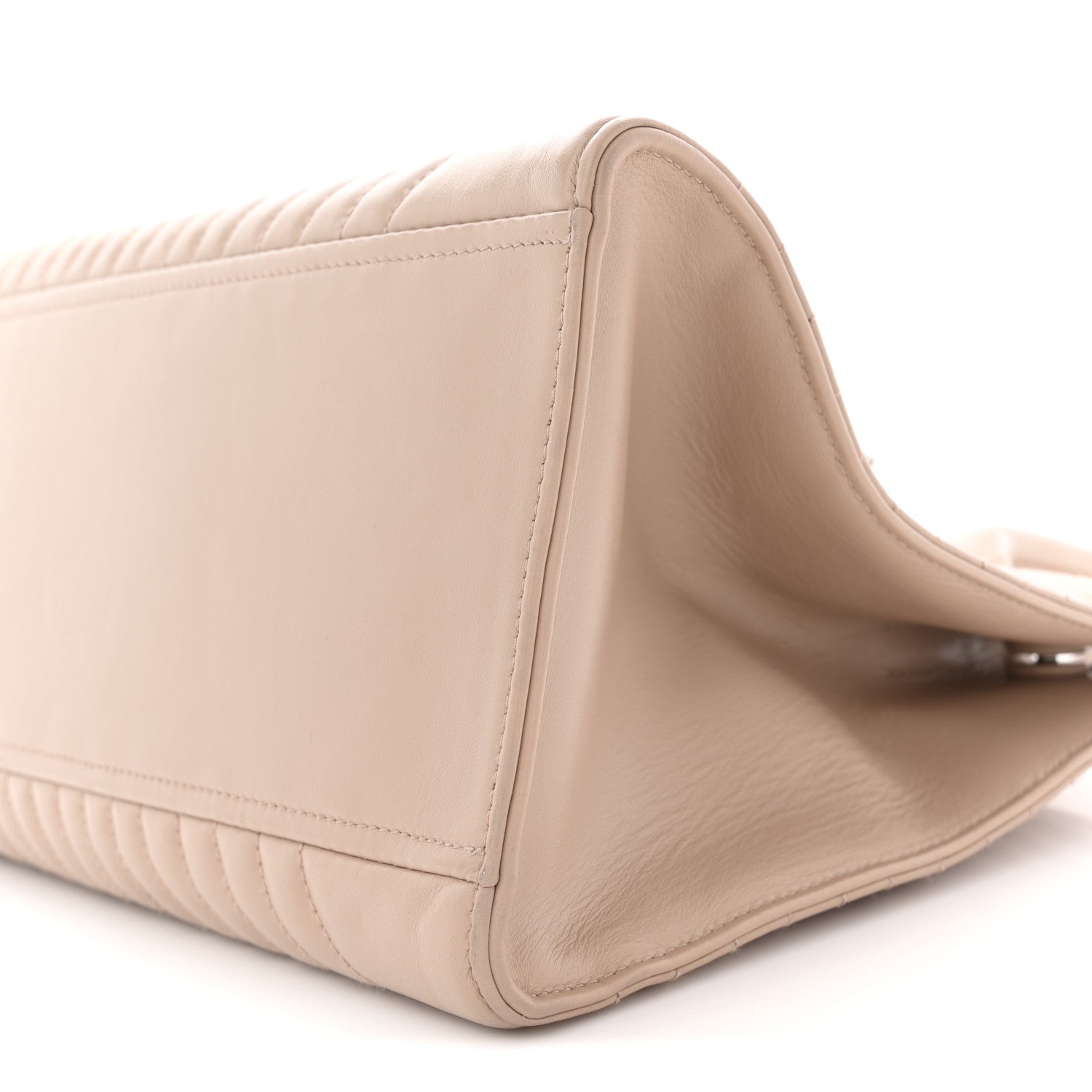 Prada Soft Calfskin Impunture Diagramme Tote Cipria 10 of 12