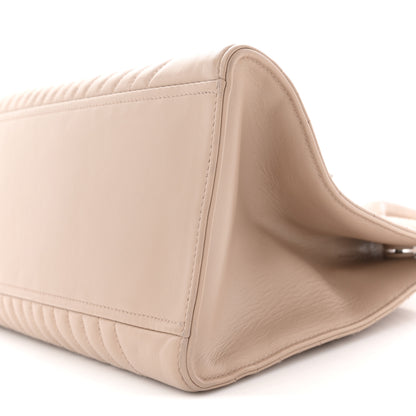 Prada Soft Calfskin Impunture Diagramme Tote Cipria 10 of 12