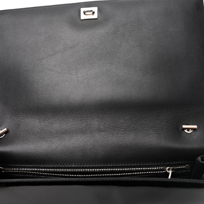 Salvatore Ferragamo Patent Large Ginny Vara Bow Shoulder Bag Black 10 of 12