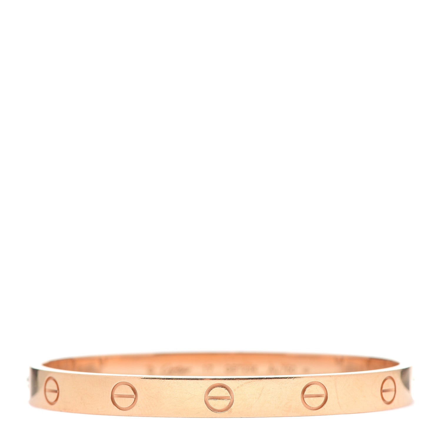 Cartier 18K Pink Gold LOVE Bracelet 17 1 of 8