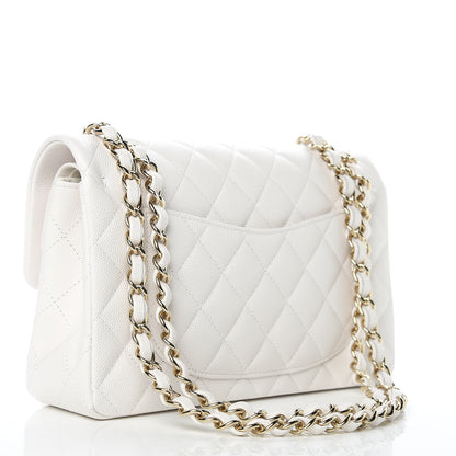Chanel Caviar Quilted Small Double Flap White 3 of 9