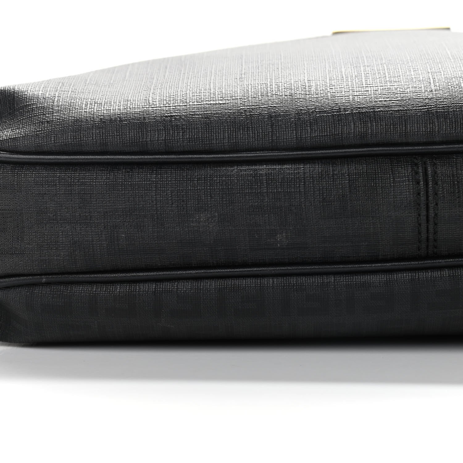 Fendi Zucchino Spalmati Vitello Messenger Bag Black 11 of 24