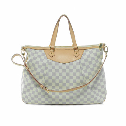 Louis Vuitton Damier Azur Siracusa GM 4 of 9