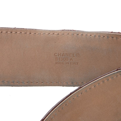Chanel Lambskin Quilted CC Belt 90 36 Bordeaux 6 of 9