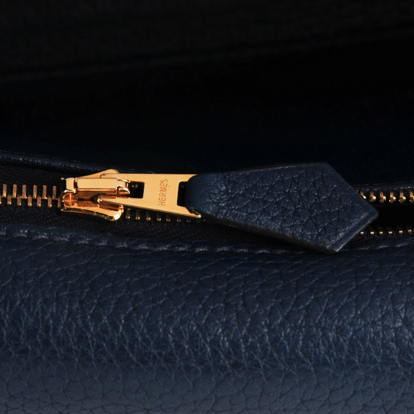 Taurillon Clemence Shoulder Kelly 40 Bleu De Malte