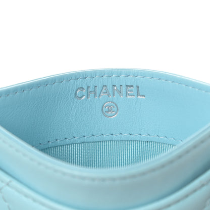 Chanel Lambskin Quilted Card Holder Blue 6 of 8
