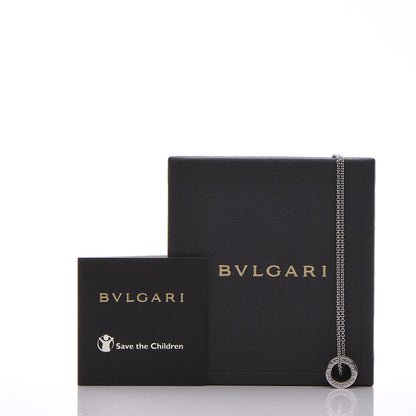 Bulgari Sterling Silver Ceramic Save The Children Pendant Necklace 11 of 11