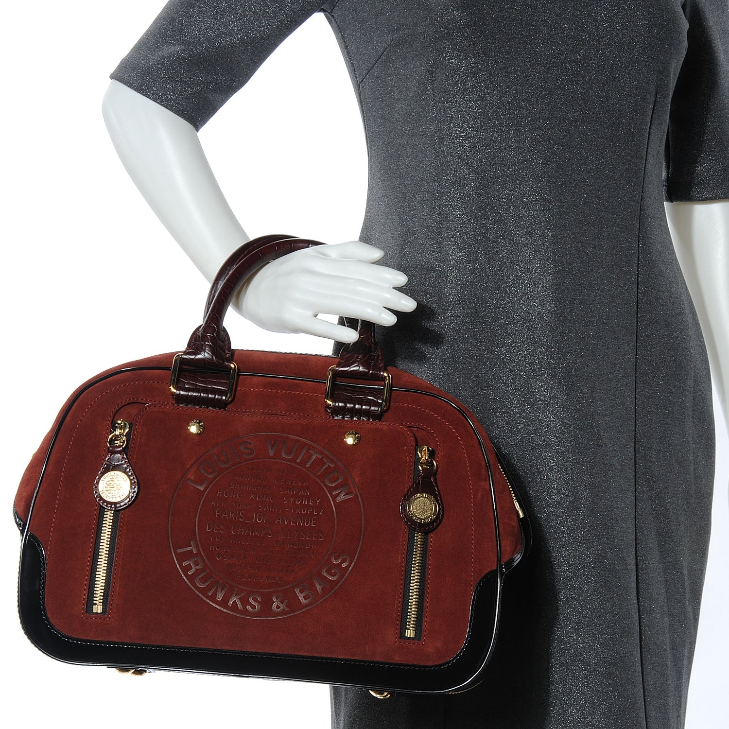 Louis Vuitton Havane Stamped Bowler GM 2 of 7