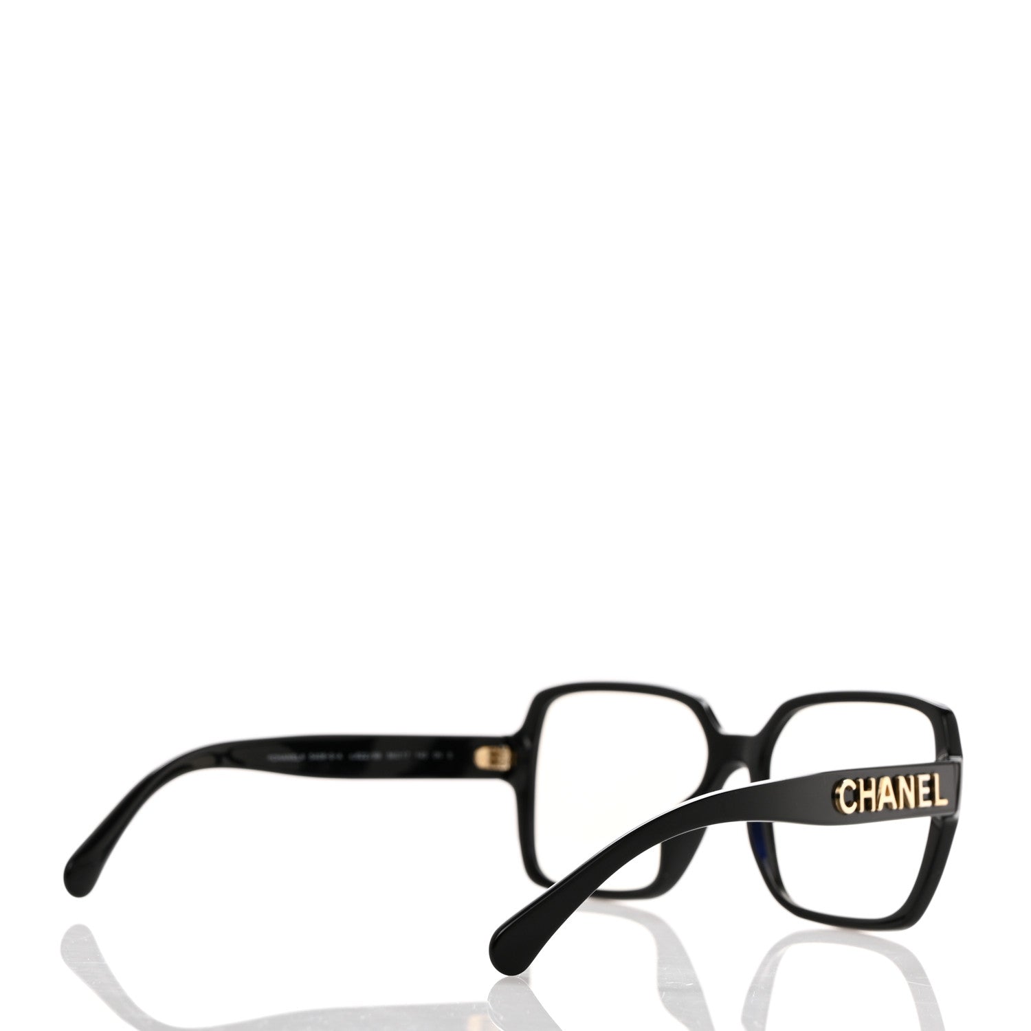 Chanel Acetate Square Blue Light Glasses 5408-S-A Black 4 of 8