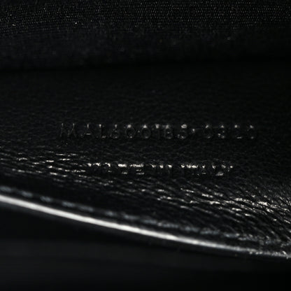 Saint Laurent Grain De Poudre Textured Mixed Matelasse Triquilt Medium Monogram Satchel Pebble 8 of 11