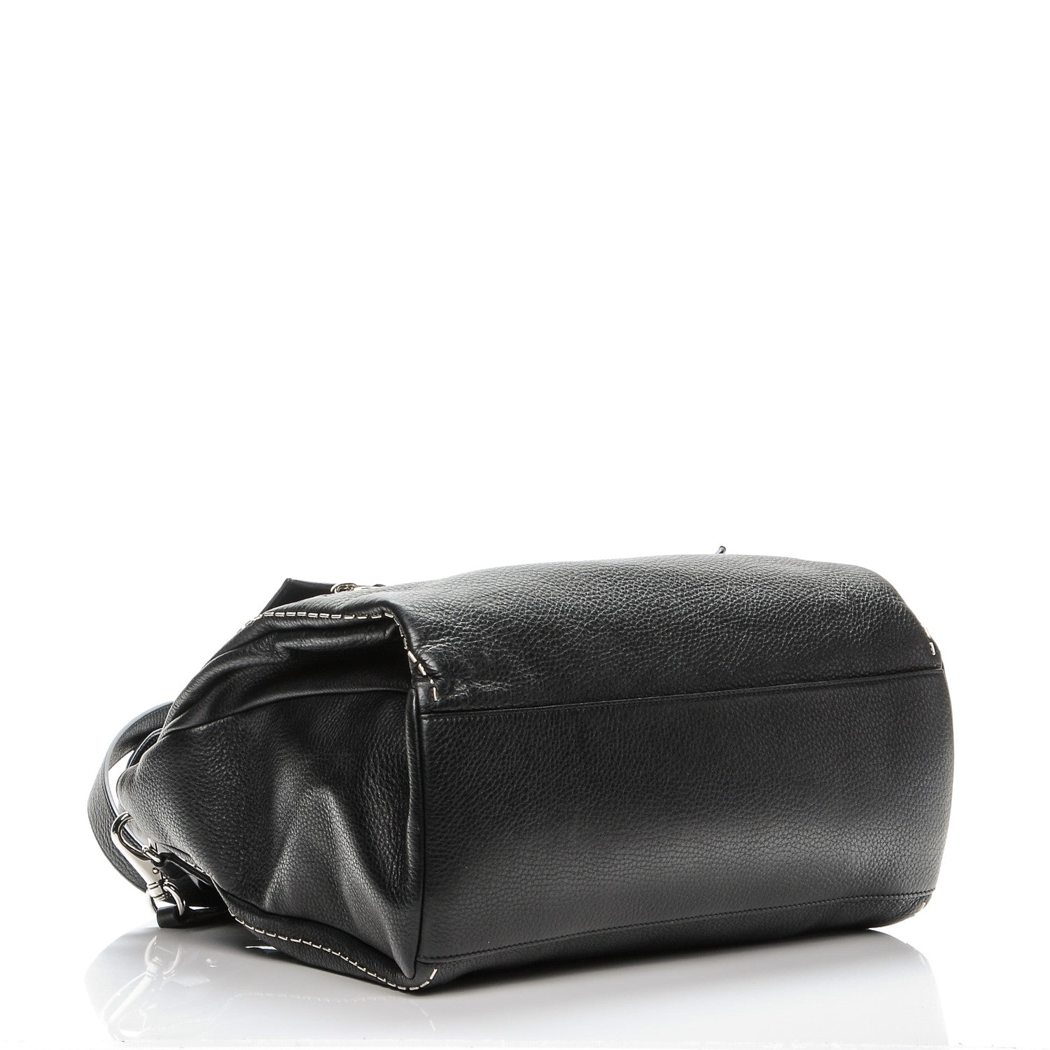 Givenchy Grained Calfskin Metal Stitch Medium Pandora Pure Flap Bag Black 4 of 7