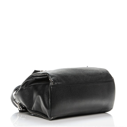 Givenchy Grained Calfskin Metal Stitch Medium Pandora Pure Flap Bag Black 4 of 7