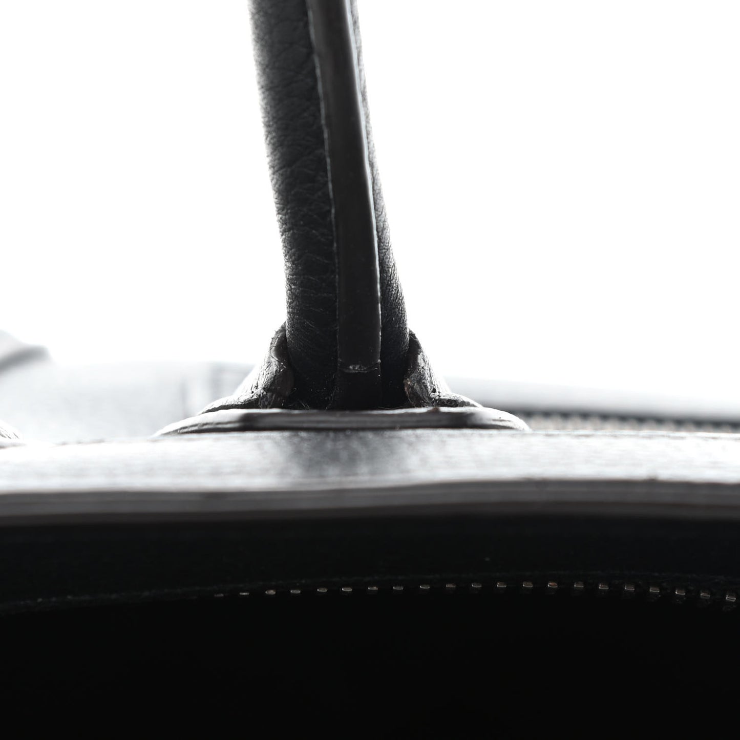 Drummed Calfskin Nano Luggage Black
