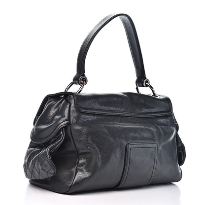 Chanel Caviar Quilted Mademoiselle Satchel Black 3 of 16
