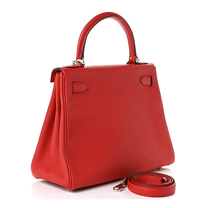 Hermes Togo Kelly Retourne 28 Rouge Casaque 3 of 10
