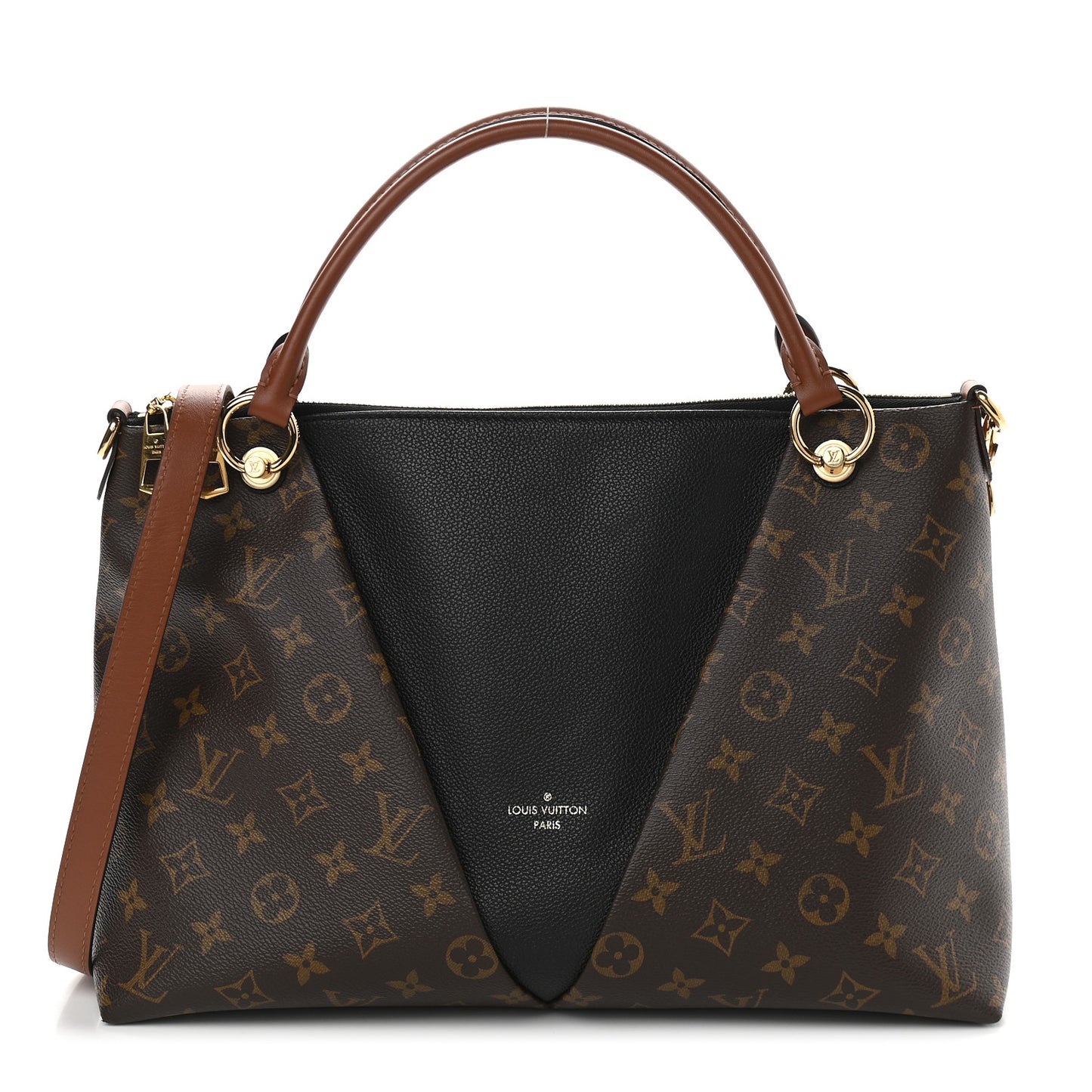 Monogram V Tote MM Black