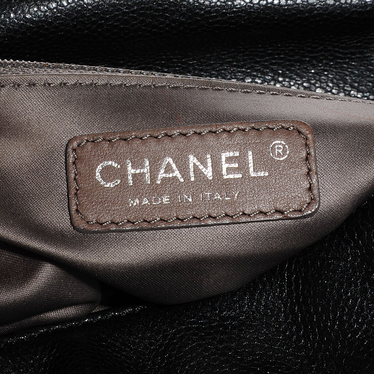 Chanel Glazed Caviar Quilted Mademoiselle Satchel Black 6 of 7