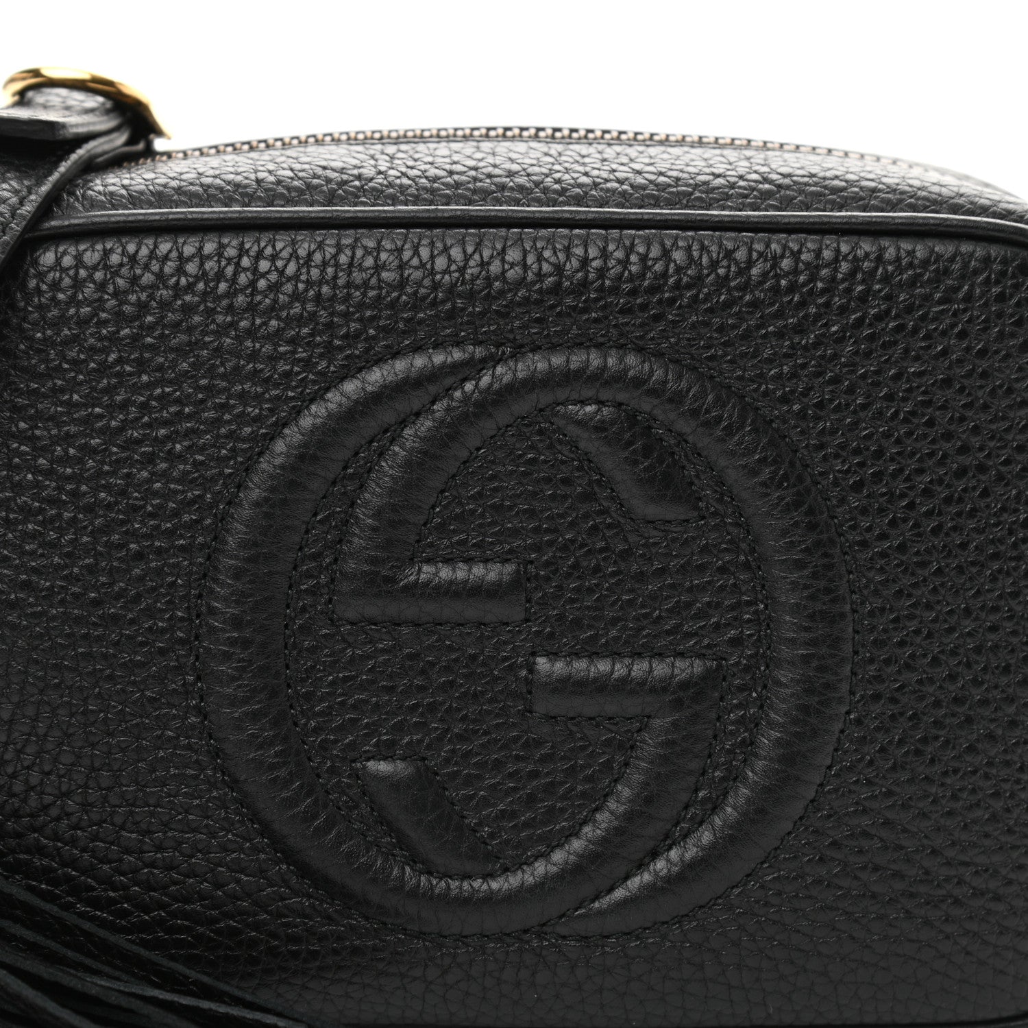 Gucci Pebbled Calfskin Mini Soho Disco Bag Black 8 of 11