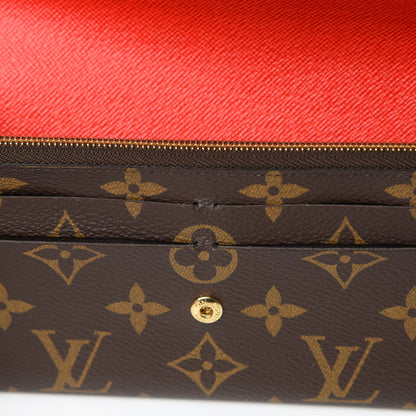Louis Vuitton Monogram Bloom Flower Emilie Wallet Coquelicot 8 of 9