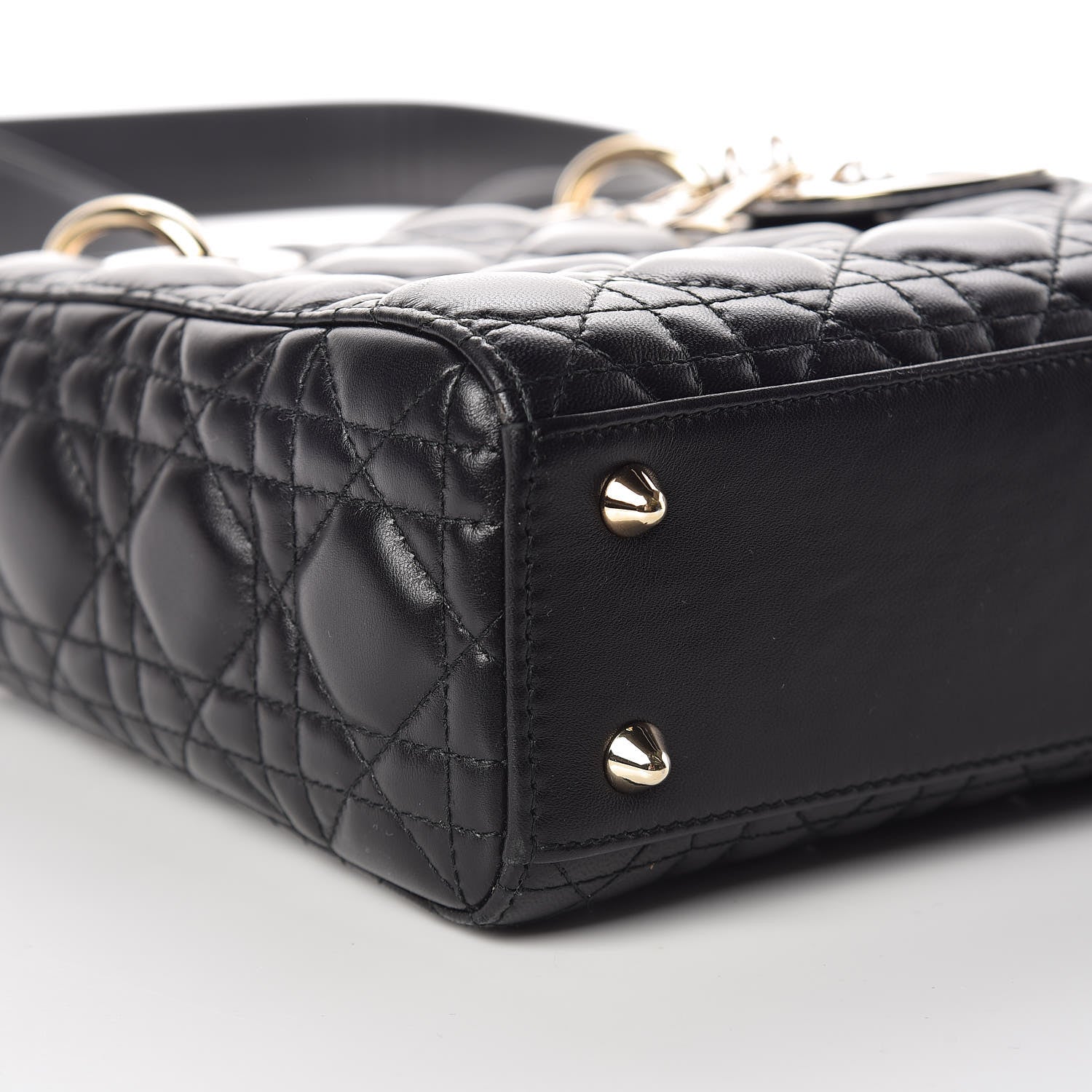 Christian Dior Lambskin Cannage Small Lucky Badges My Lady Dior Black 5 of 10