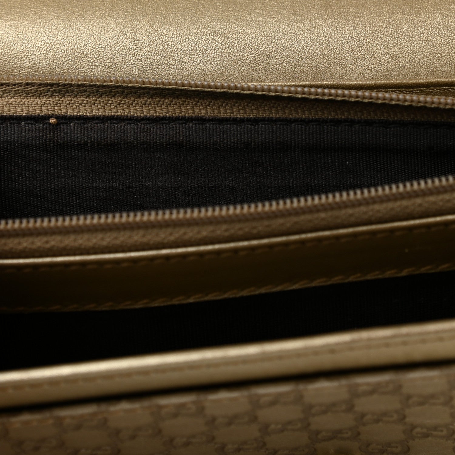 Gucci Metallic Microguccissima Bow Continental Wallet Golden Beige 8 of 14