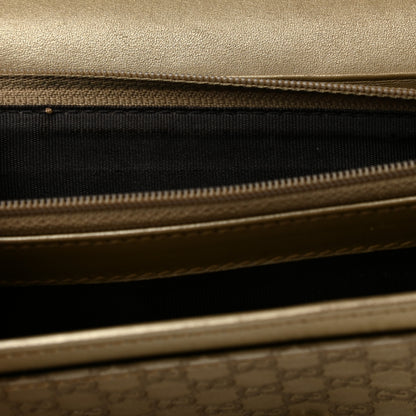 Gucci Metallic Microguccissima Bow Continental Wallet Golden Beige 8 of 14