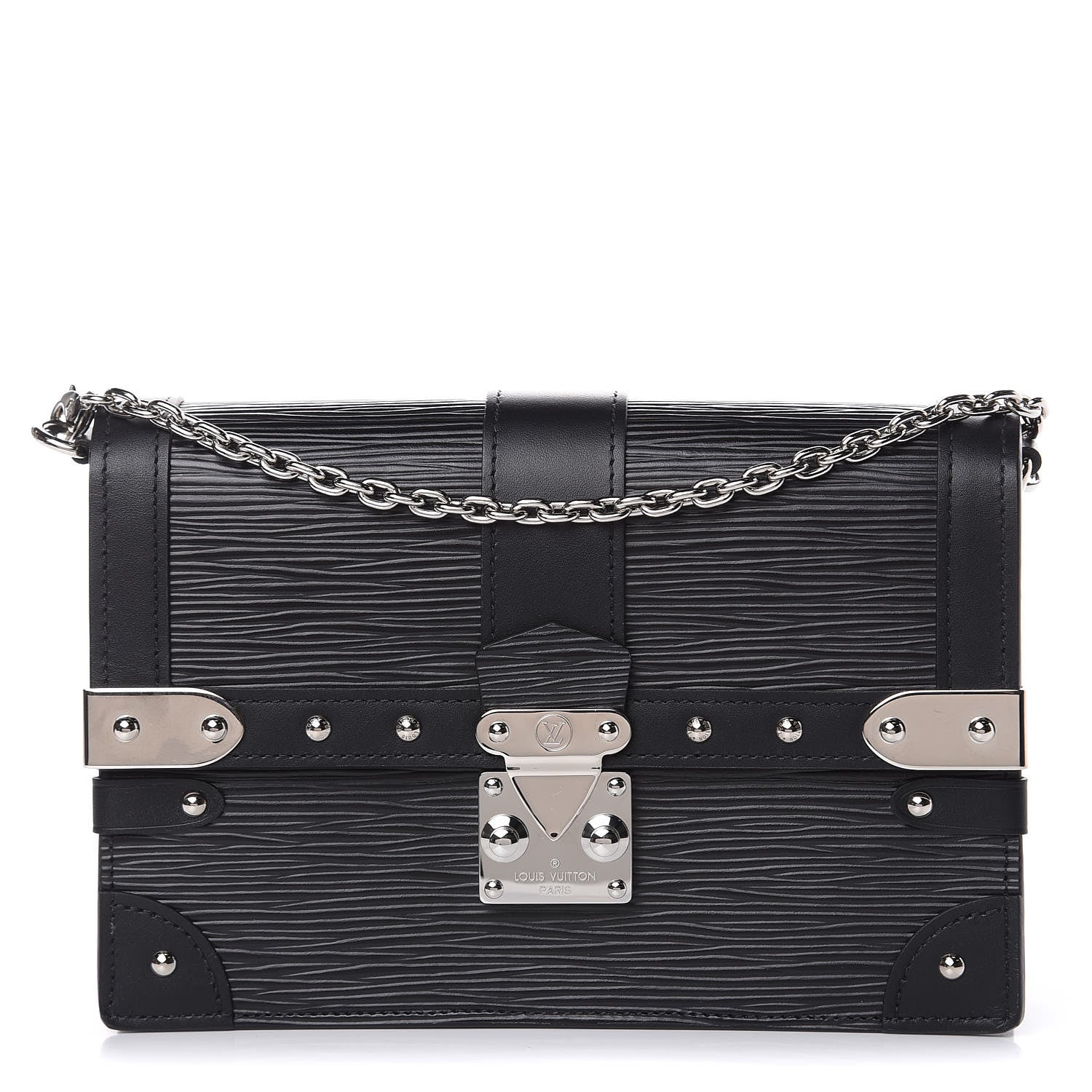 Louis Vuitton Epi Trunk Chain Wallet Black 1 of 12