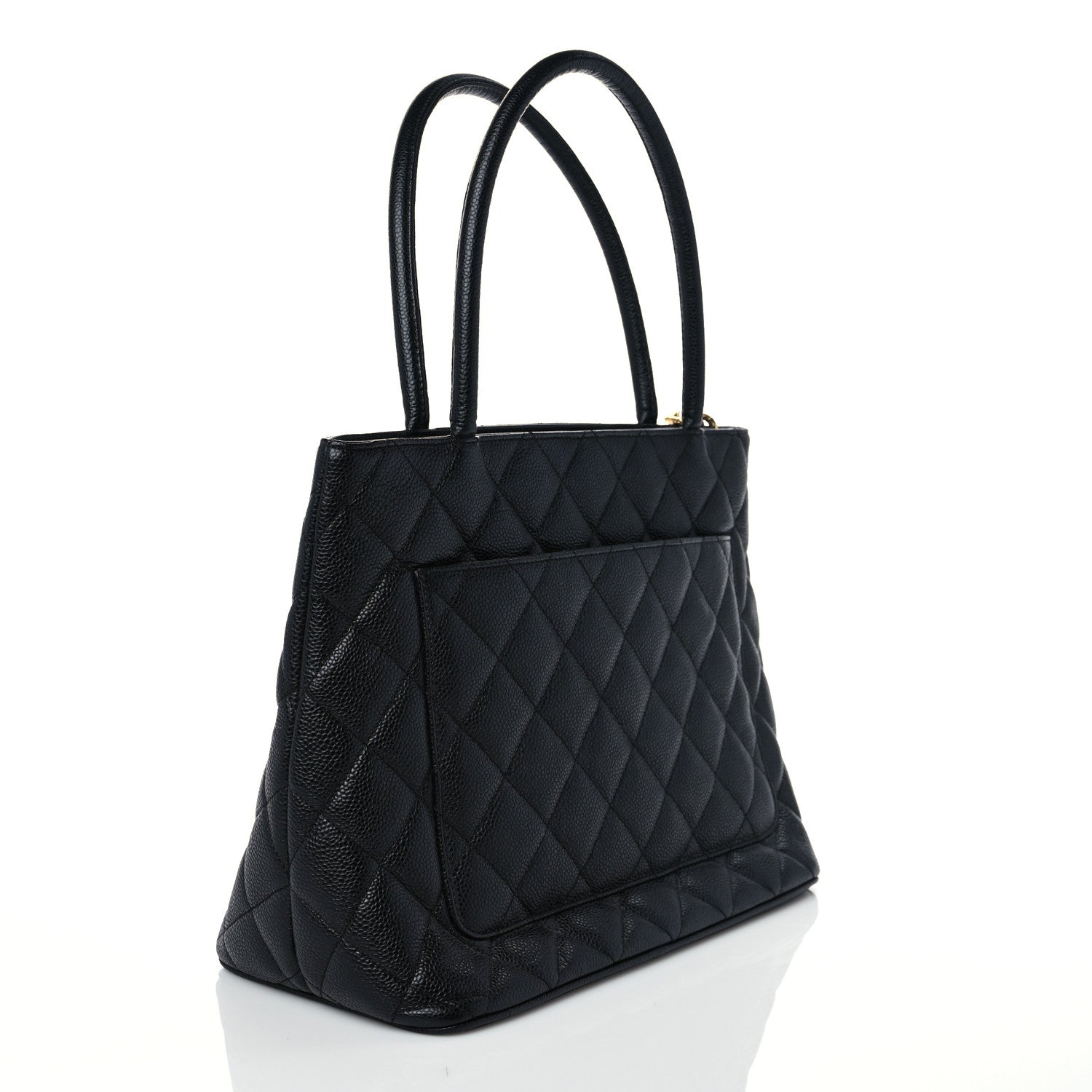 Chanel Caviar Quilted Medallion Tote Black 3 of 9