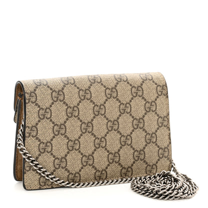 Gucci GG Supreme Monogram Super Mini Dionysus Shoulder Bag Taupe 3 of 10