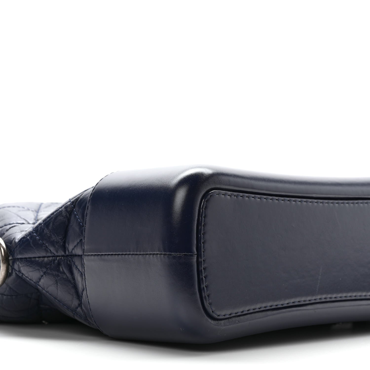 Chanel Aged Calfskin Quilted Medium Gabrielle Hobo Dark Navy Blue 8 of 11
