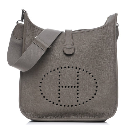 Hermes Taurillon Clemence Evelyne III GM Etain 1 of 8