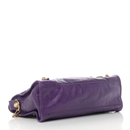 Balenciaga Agneau Giant 21 Gold Hardware City Dark Violet 4 of 14