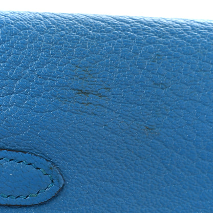Hermes Chevre Mysore Kelly Longue Wallet Bleu Zanzibar 13 of 15