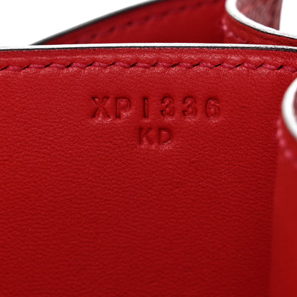 Hermes Epsom Enamel Constance 24 Rouge Grenat 7 of 10