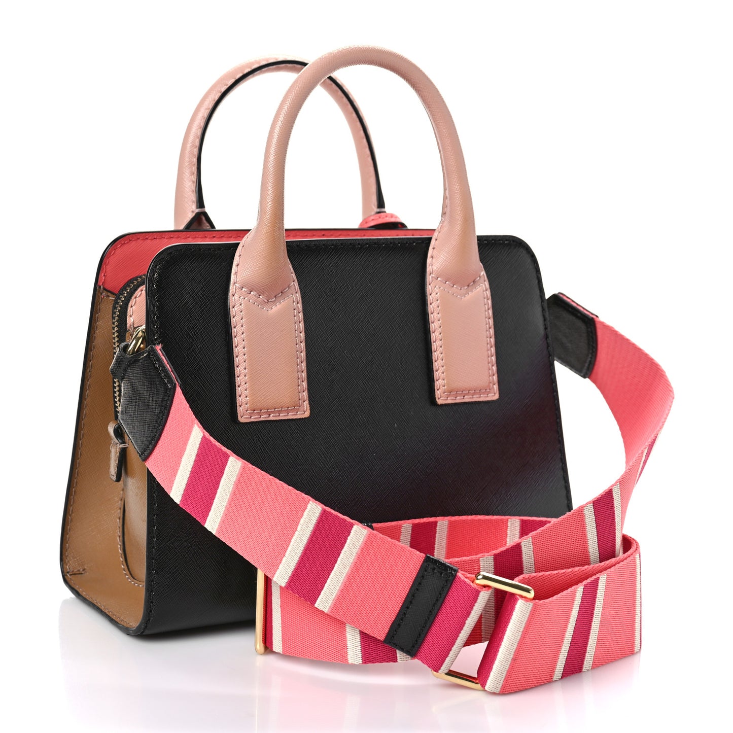 Saffiano Little Big Shot Tote Black Gazelle