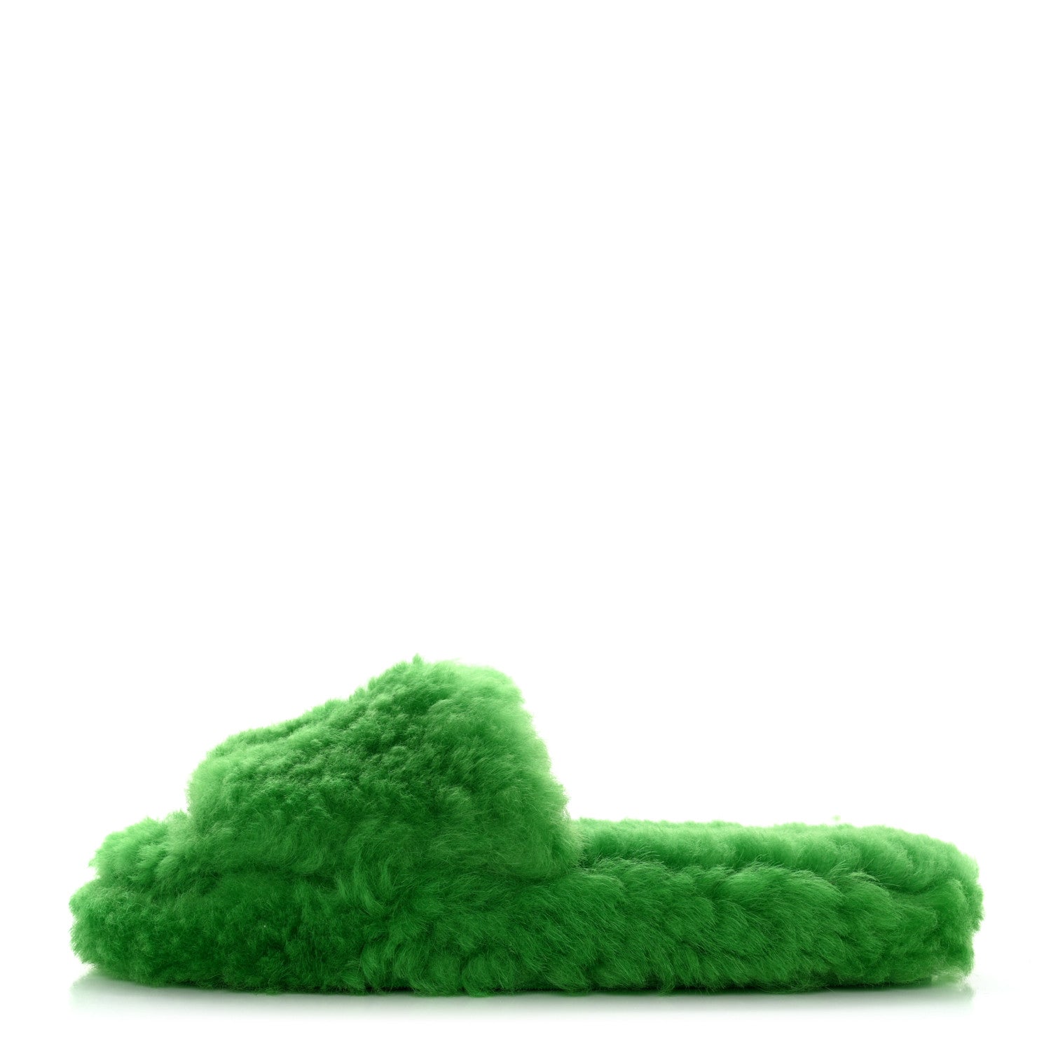 Bottega Veneta Shearling Resort Teddy Slides 40 Parakeet 1 of 6
