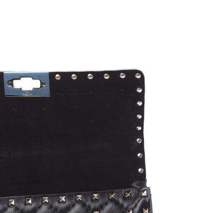 Valentino Garavani Nappa Butterfly Medium Rockstud Spike Shoulder Bag Black 10 of 12