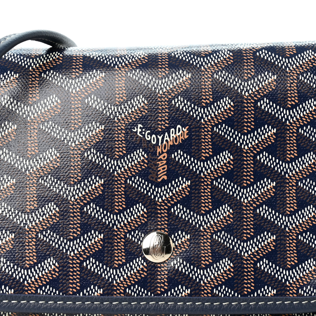 Goyard Goyardine Plumet Wallet Clutch Navy 8 of 10