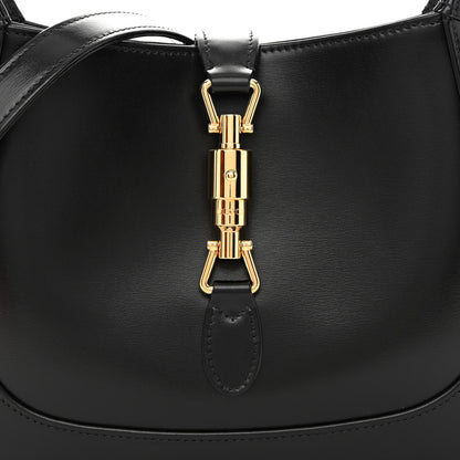 Gucci Boarded Dyana Lux Calfskin Small Jackie 1961 Hobo Black 8 of 12