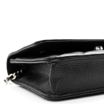 Chanel Caviar Quilted Wallet on Chain WOC Black 10 of 12