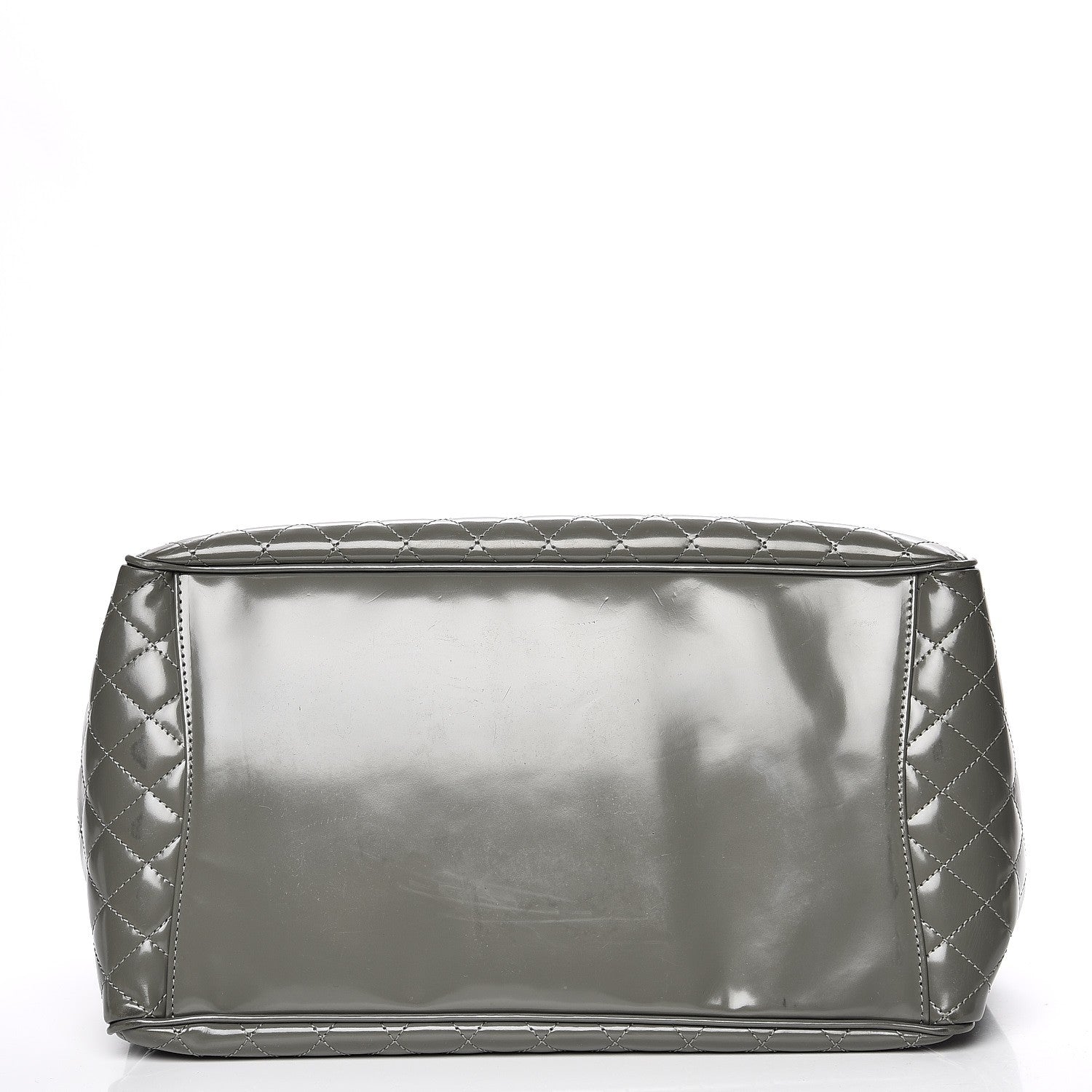 Chanel Glazed Calfskin Mademoiselle Lock Kelly Flap Bag Grey 15 of 16