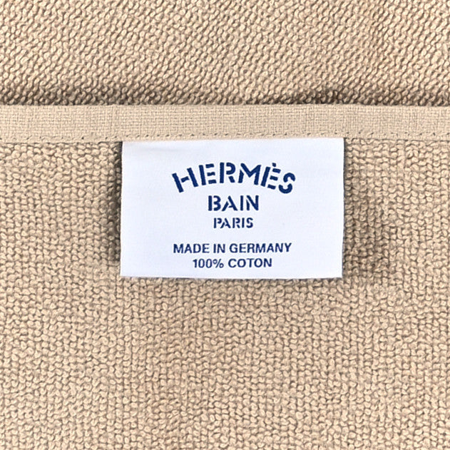 Hermes Cotton Terry Cloth Yachting Large Beach Towel Sable 3 of 3