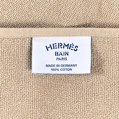 Hermes Cotton Terry Cloth Yachting Large Beach Towel Sable 3 of 3