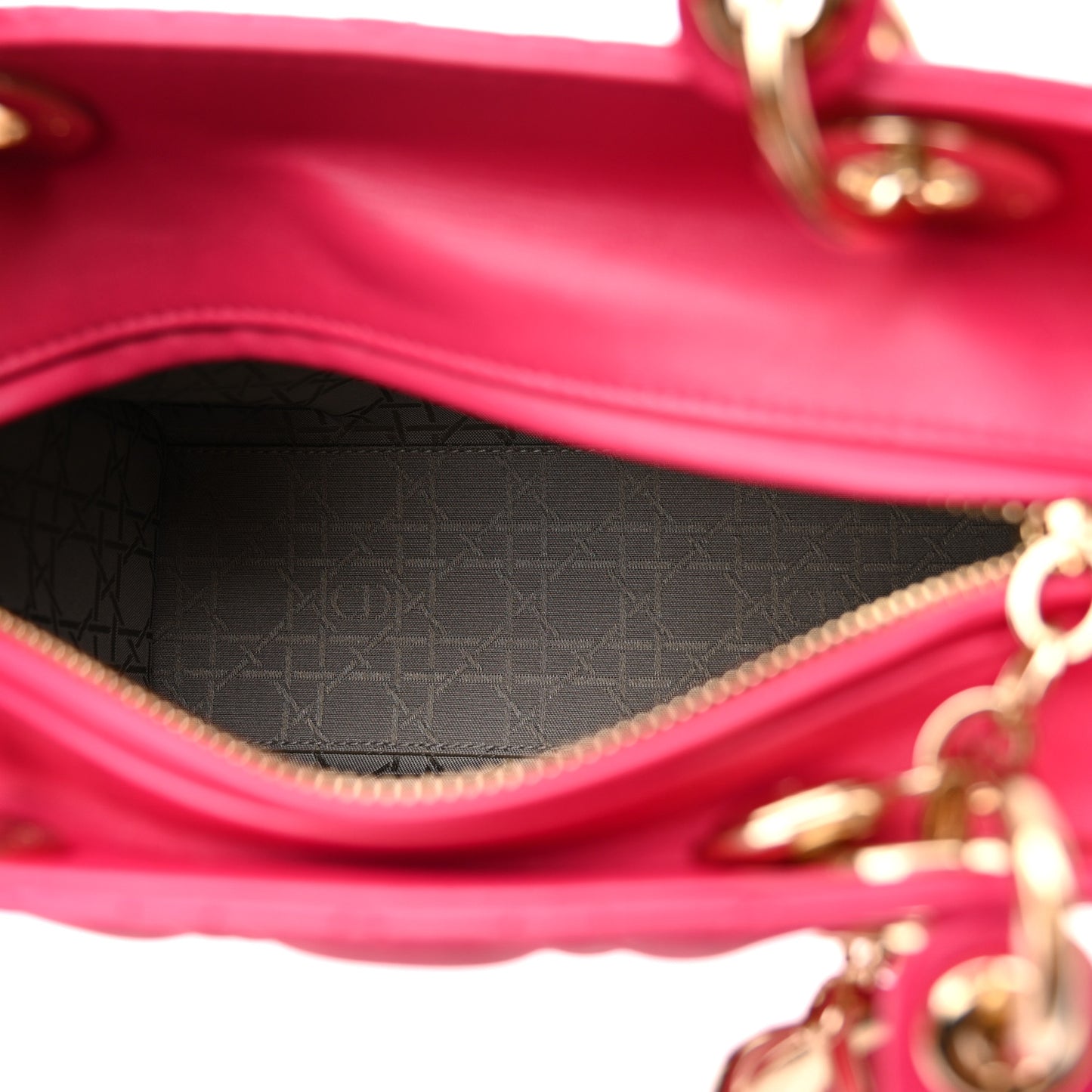 Lambskin Cannage Medium Lady Dior Pink