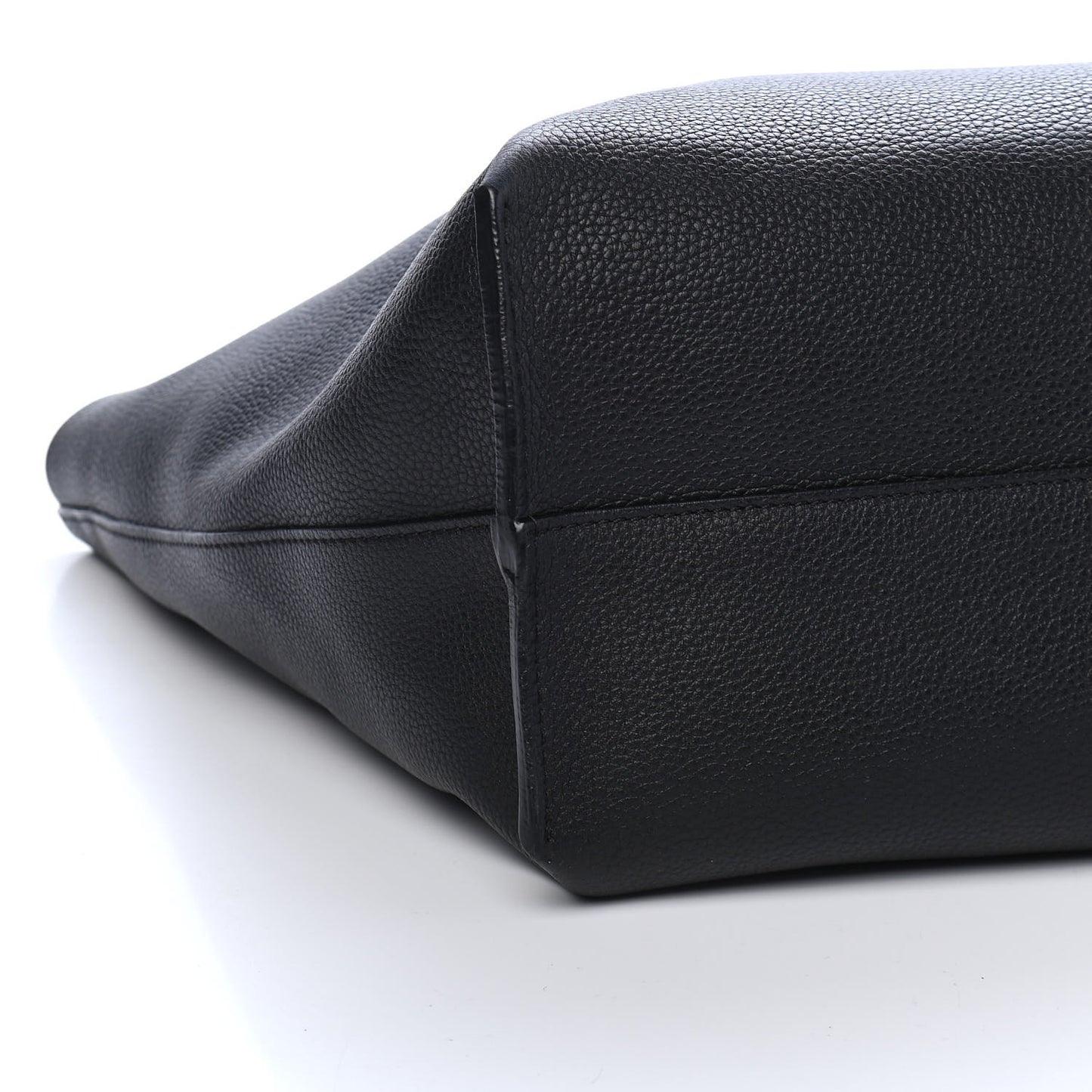 Grained Calfskin Palazzo Medusa Tote Black