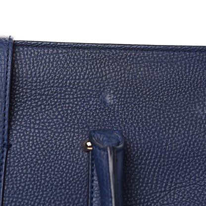 Balenciaga Grained Calfskin M Tube Round Tote Bleu Nautique 11 of 11