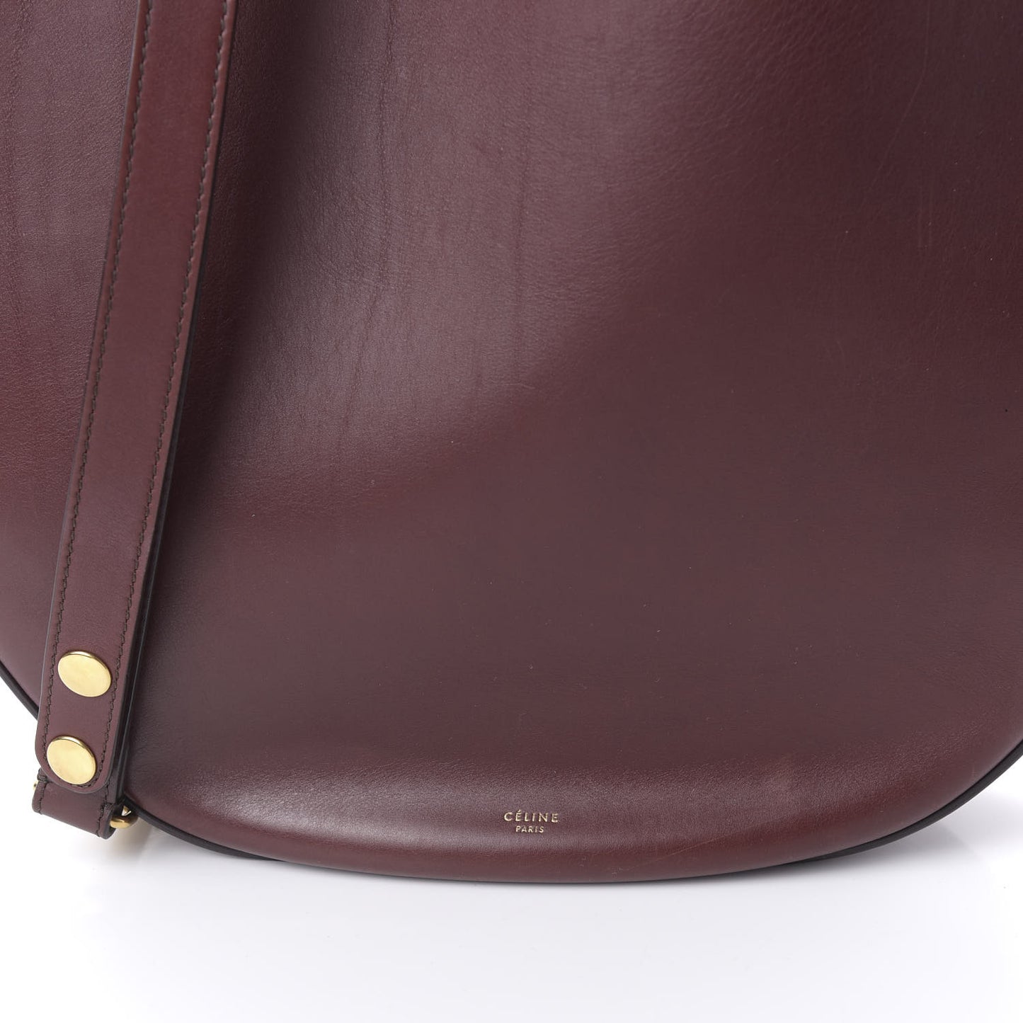 Smooth Calfskin Medium Hobo Burgundy