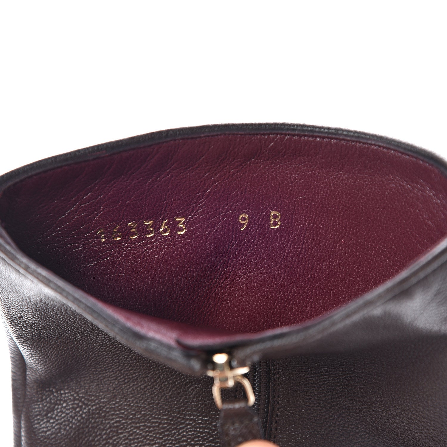 Gucci Grained Calfskin Pointed Toe Bootie 9 Brown 9 of 12