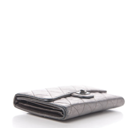 Chanel Metallic Aged Calfskin Quilted Reissue Long Flap Wallet 3 of 9
